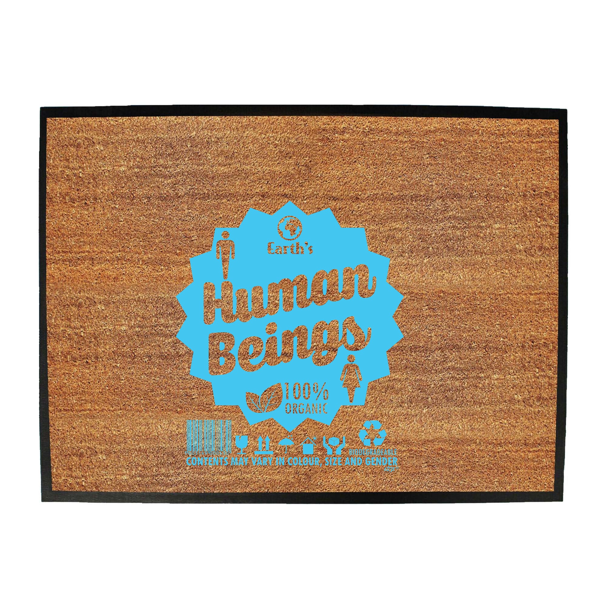 Earths Human Beings - Funny Novelty Doormat