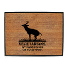 Vegetarians My Food Poops - Funny Novelty Doormat