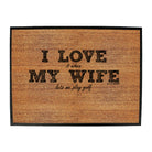 Oob I Love It When My Wife Lets Me Play Golf - Funny Novelty Doormat