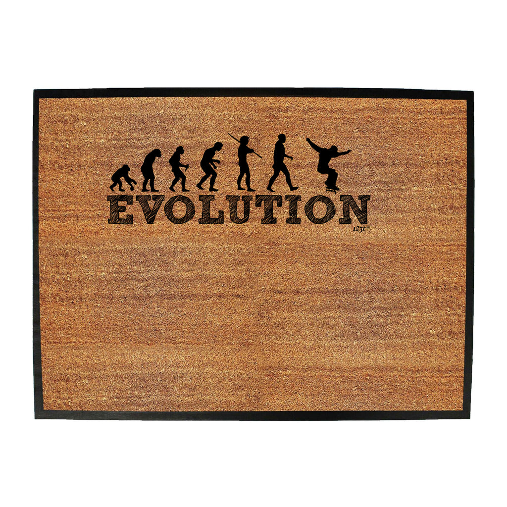 Evolution Skater - Funny Novelty Doormat
