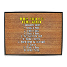 Bbq Barbeque Rules For Men - Funny Novelty Doormat