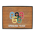Scottish Drinking Team Rings - Funny Novelty Doormat