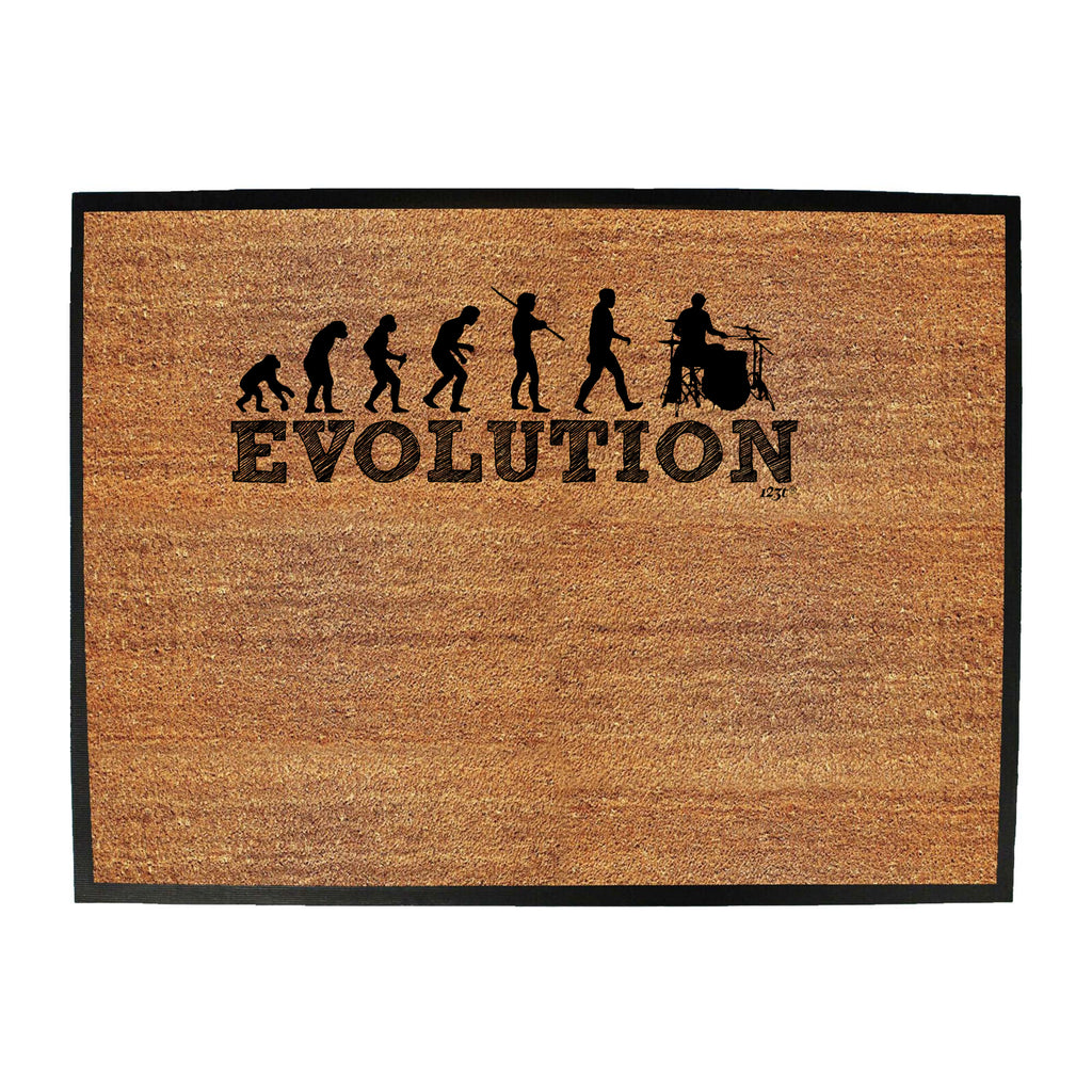 Evolution Drummer - Funny Novelty Doormat