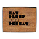 Pb Eat Sleep Run Repeat - Funny Novelty Doormat