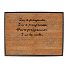 Programmer Write Code - Funny Novelty Doormat