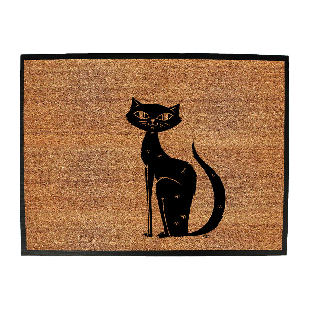 Cat Sitting - Funny Novelty Doormat