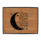 Im At The Age When It Takes Me All Night - Funny Novelty Doormat