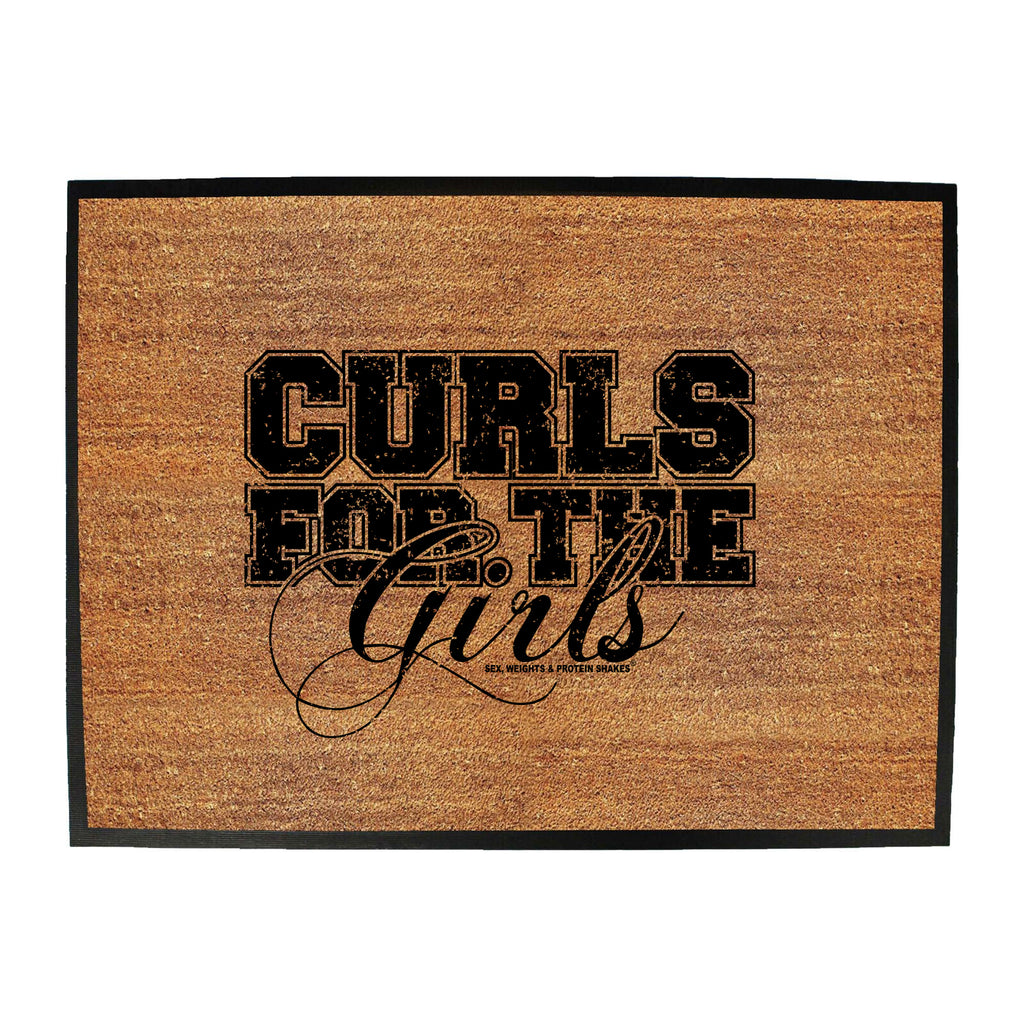 Swps Curls For The Gurls - Funny Novelty Doormat