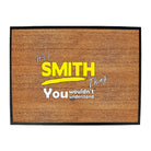 Smith V1 Surname Thing - Funny Novelty Doormat