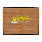 Put On The Map Hampshire - Funny Novelty Doormat