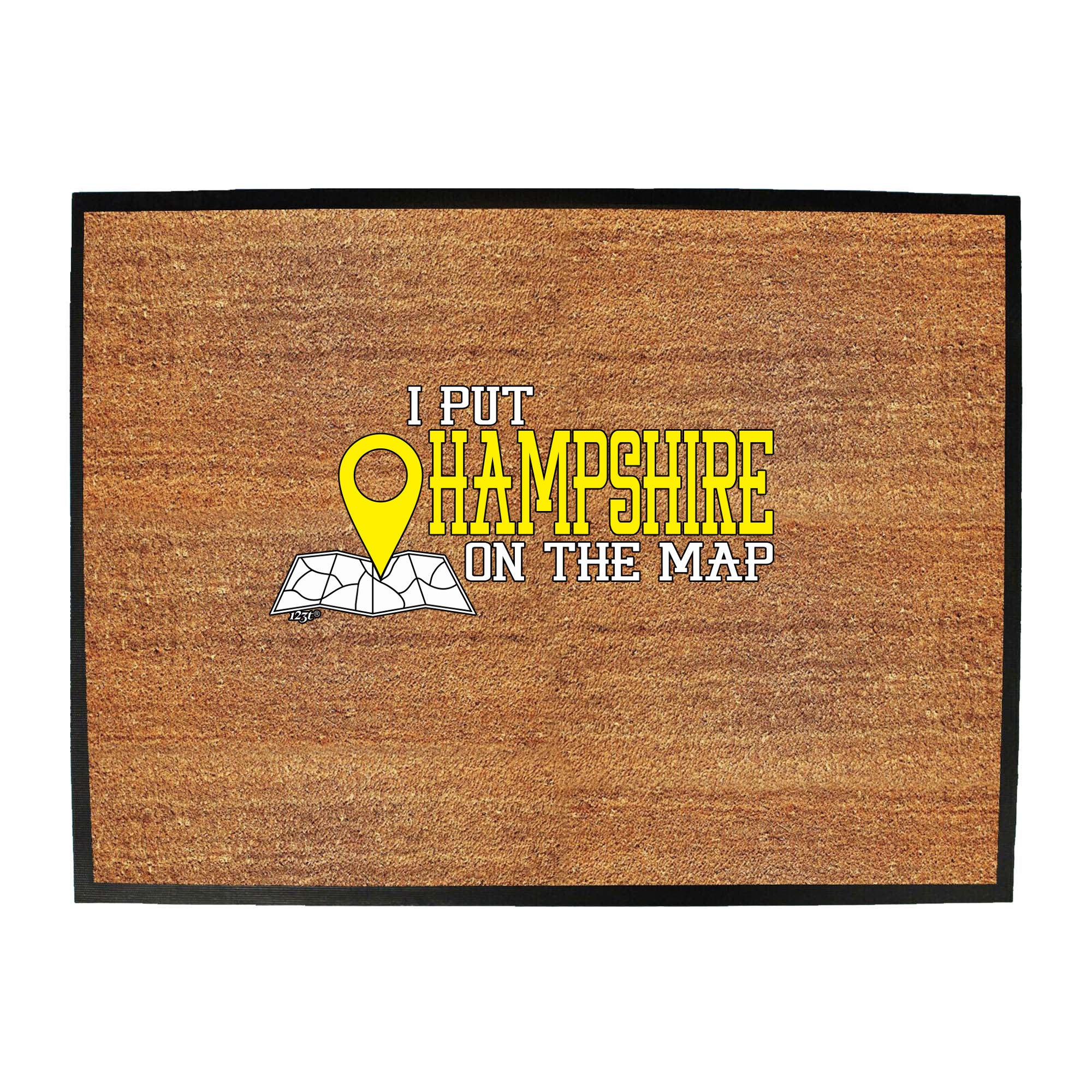 Put On The Map Hampshire - Funny Novelty Doormat