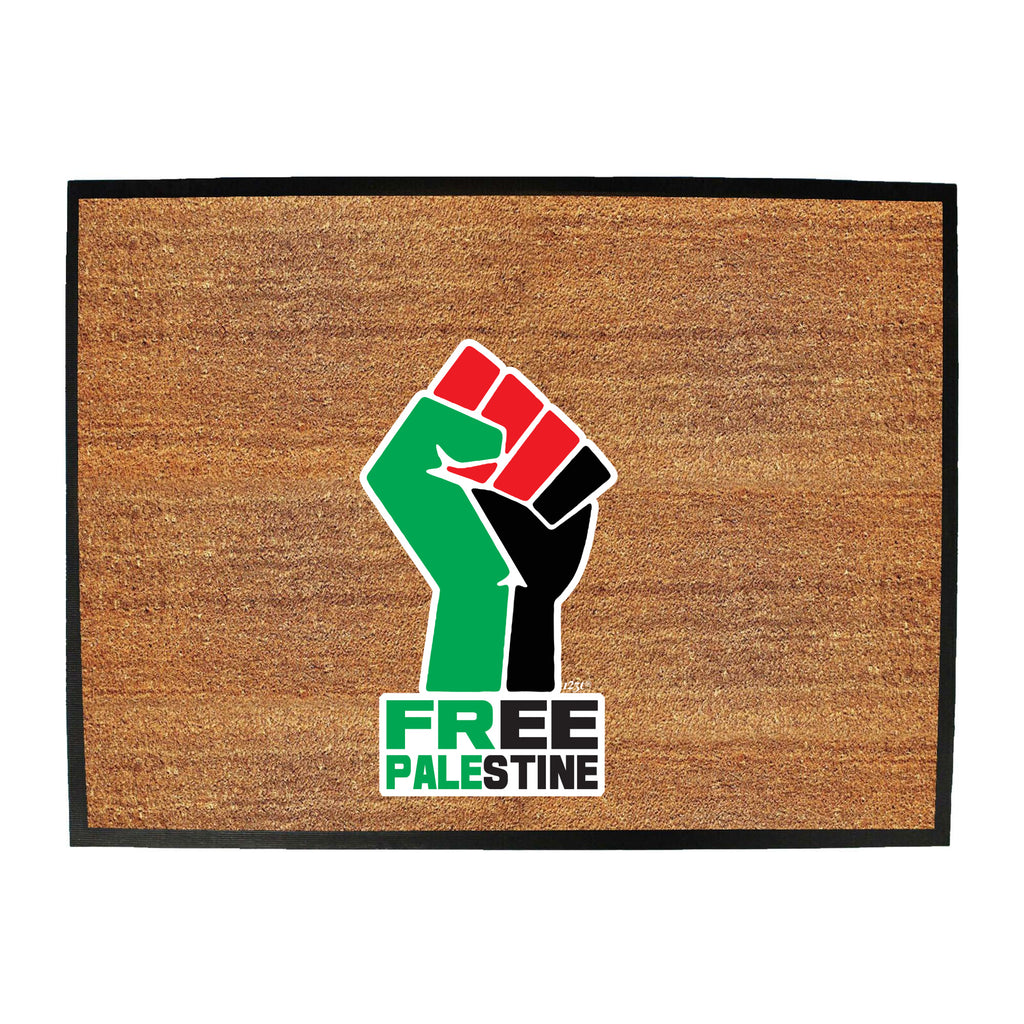 Free Palestine Fist - Funny Novelty Doormat