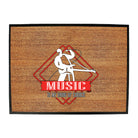 Music Is My D Of Choice Music - Funny Novelty Doormat