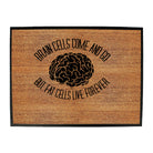 Brain Cells Come And Go But Fat Cells - Funny Novelty Doormat