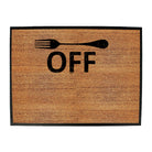 Fork Off - Funny Novelty Doormat