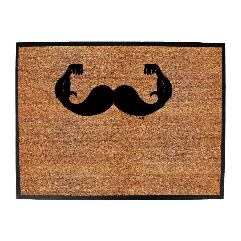 Moustache Muscles - Funny Novelty Doormat