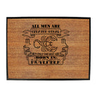 November Scorpio Birthday All Men Are Created Equal - Funny Novelty Doormat