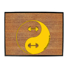 Swps Dumbbell Yin Yang - Funny Novelty Doormat
