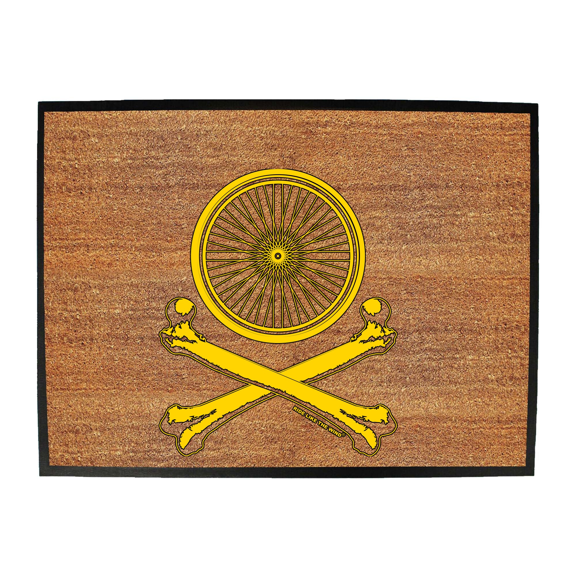 Rltw Wheel Crossbones - Funny Novelty Doormat