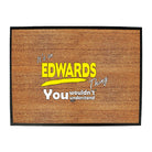 Edwards V1 Surname Thing - Funny Novelty Doormat