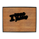 Dw I Love Fishing Stencil - Funny Novelty Doormat