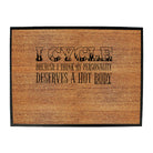 Rltw I Cycle Because Hot Body - Funny Novelty Doormat