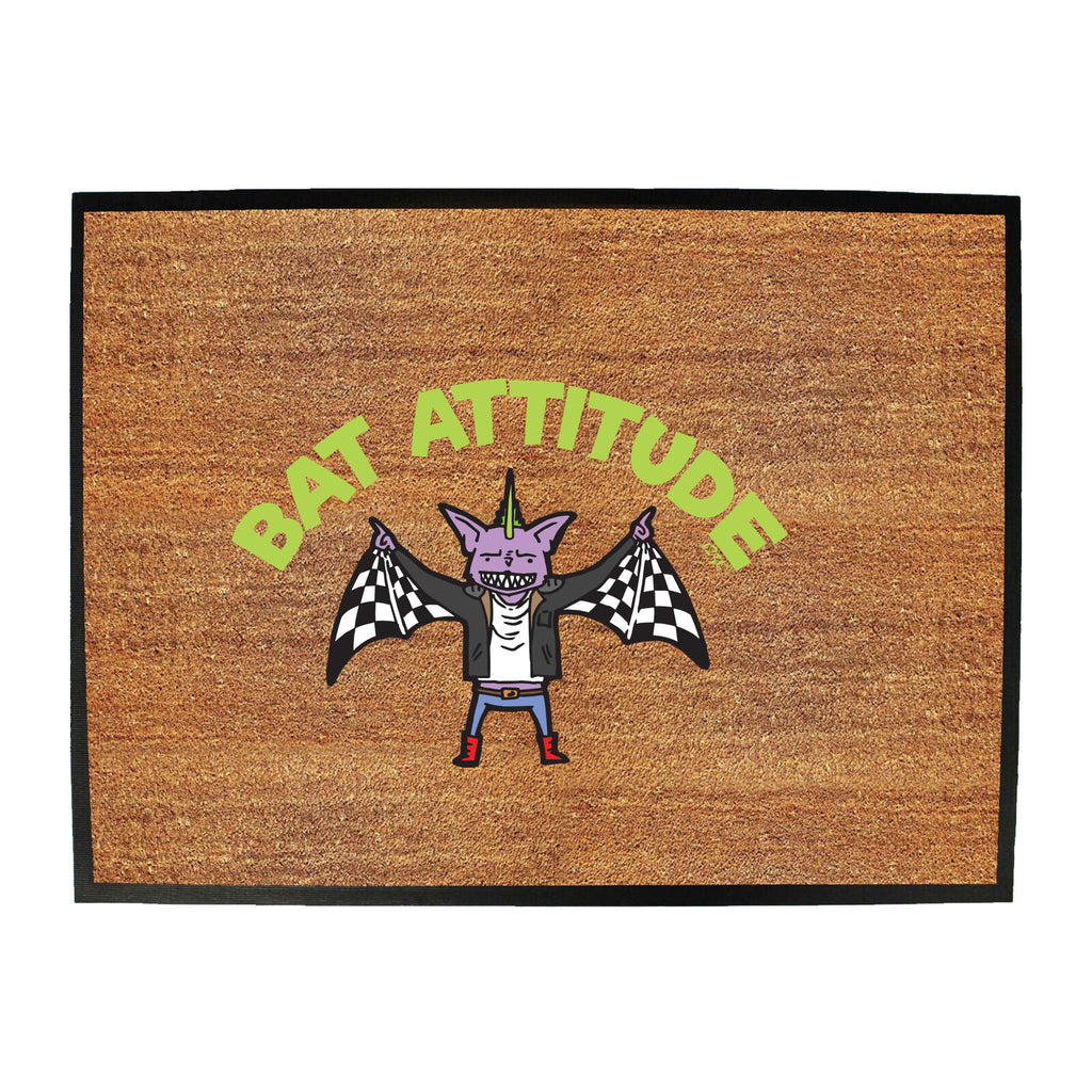 Bat Attitude - Funny Novelty Doormat