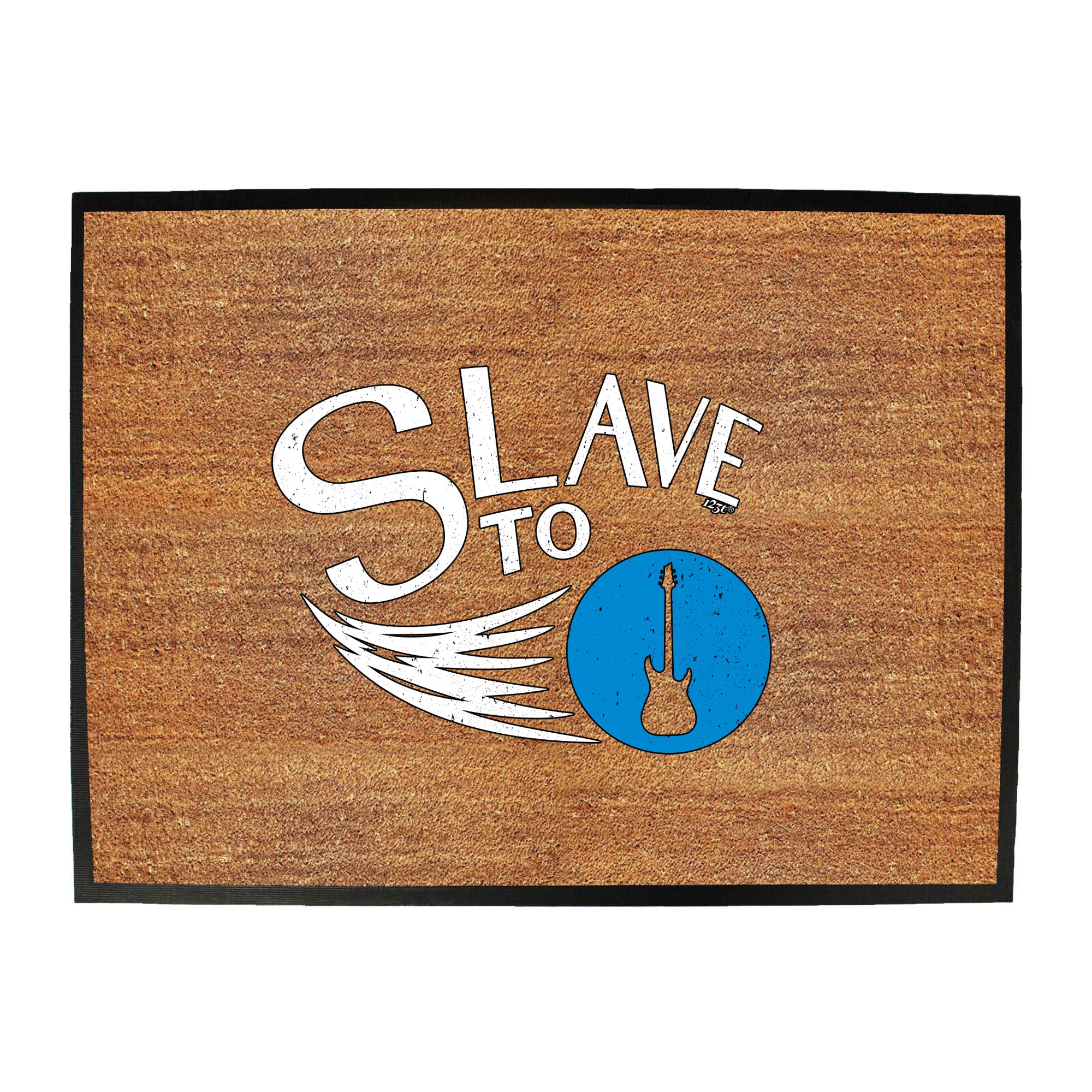Slave To Guitar Music - Funny Novelty Doormat