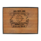December Sagittarius Birthday All Men Are Created Equal - Funny Novelty Doormat