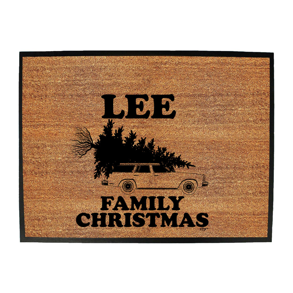 Family Christmas Lee - Funny Novelty Doormat