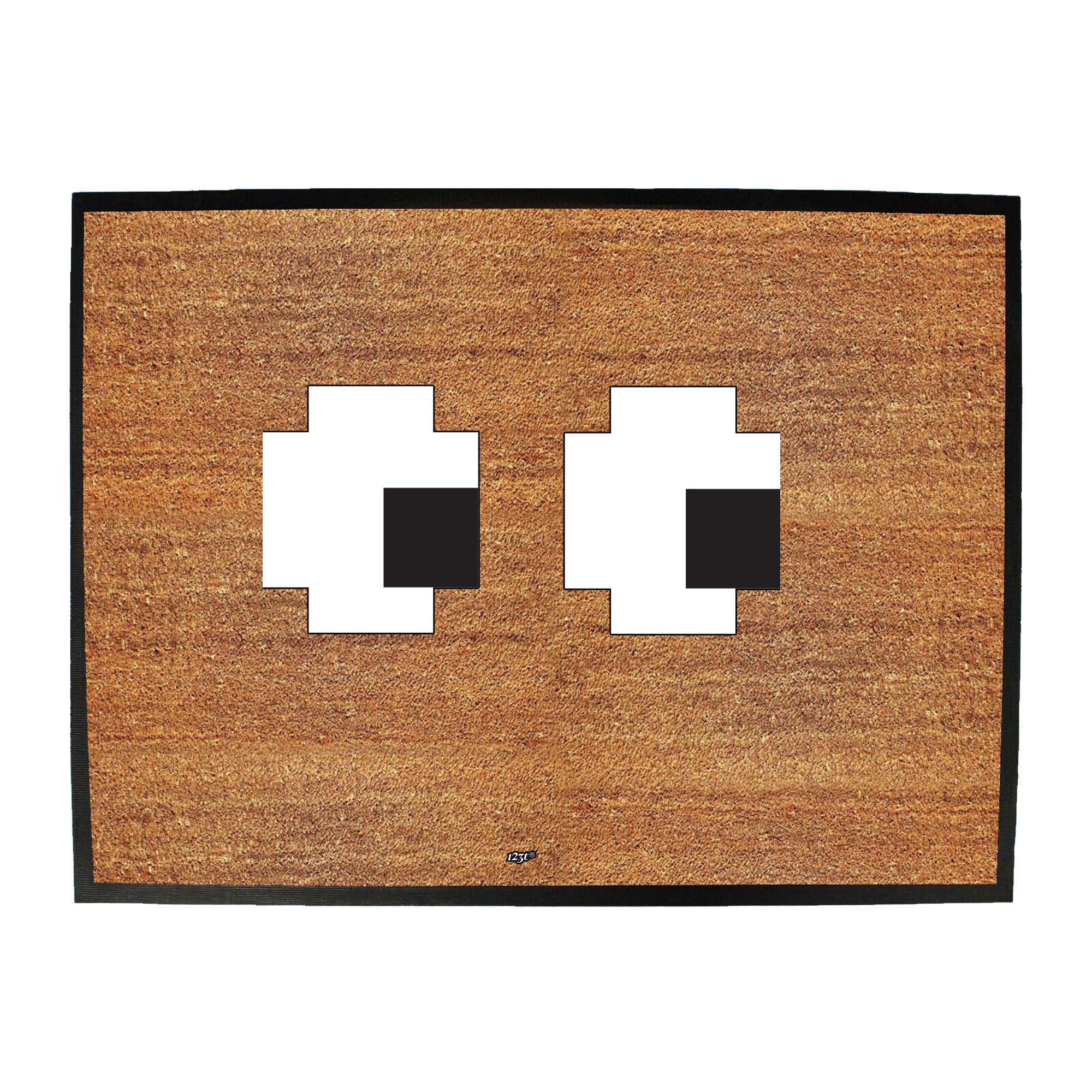 Pixel Eyes - Funny Novelty Doormat
