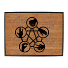 Rock Paper Scissors White - Funny Novelty Doormat
