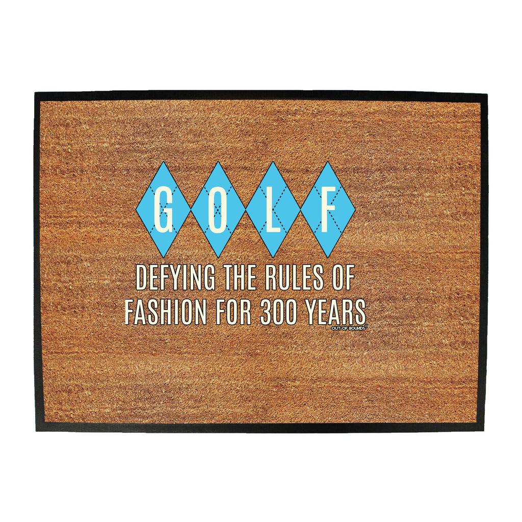 Oob Defying The Rules Of Fashion - Funny Novelty Doormat