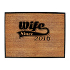 Wife Since 2016 - Funny Novelty Doormat
