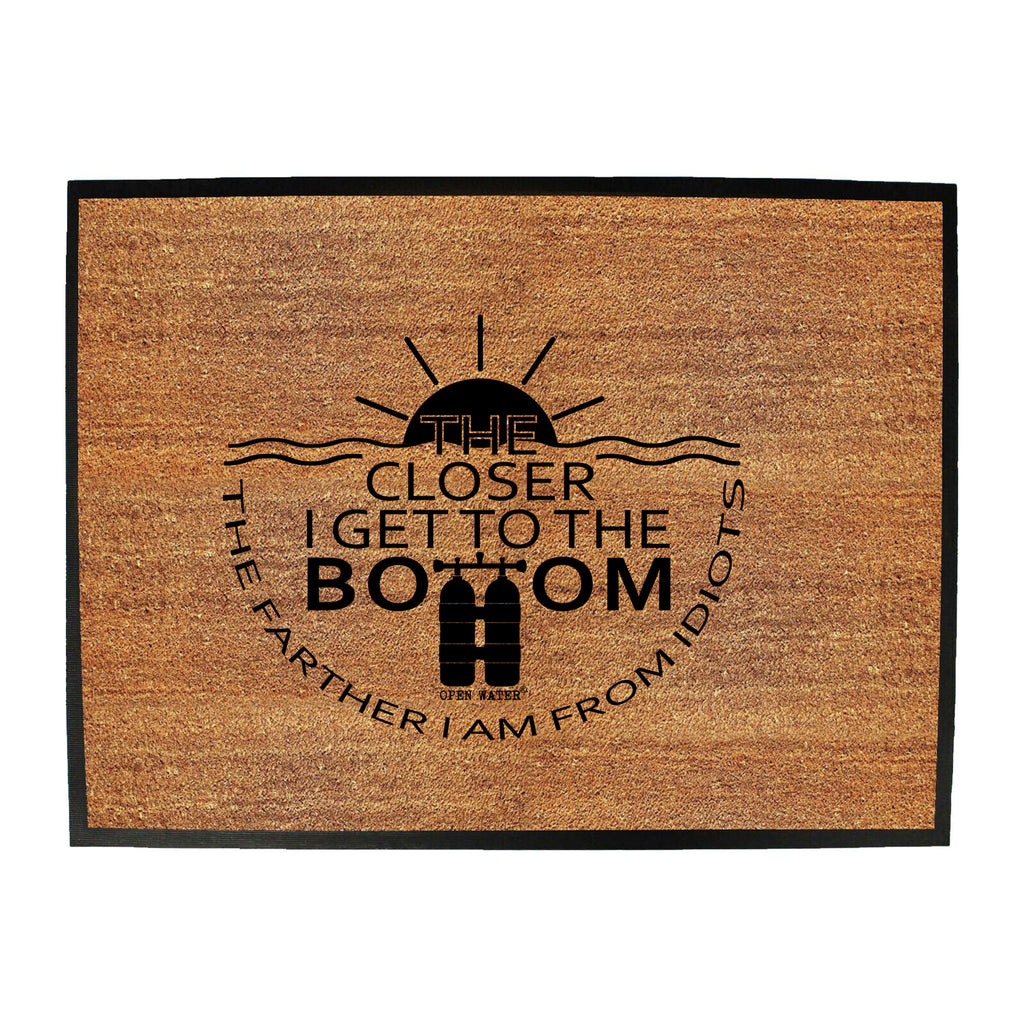 Ow The Closer I Get To The Bottom - Funny Novelty Doormat