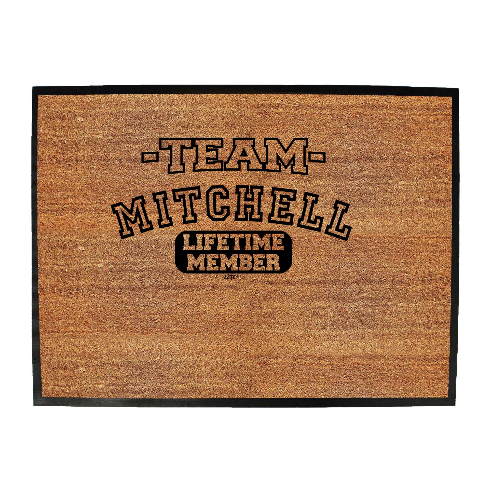 Mitchell V2 Team Lifetime Member - Funny Novelty Doormat