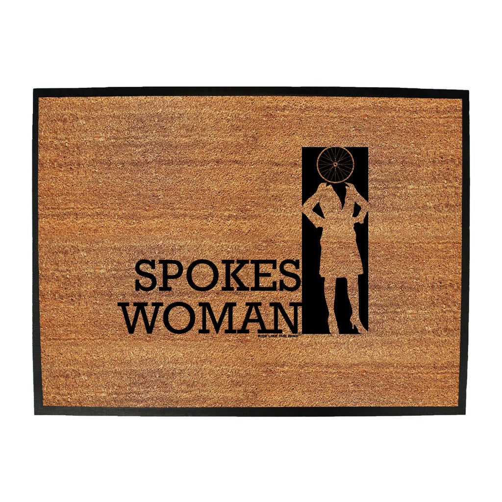 Rltw Spokes Woman - Funny Novelty Doormat