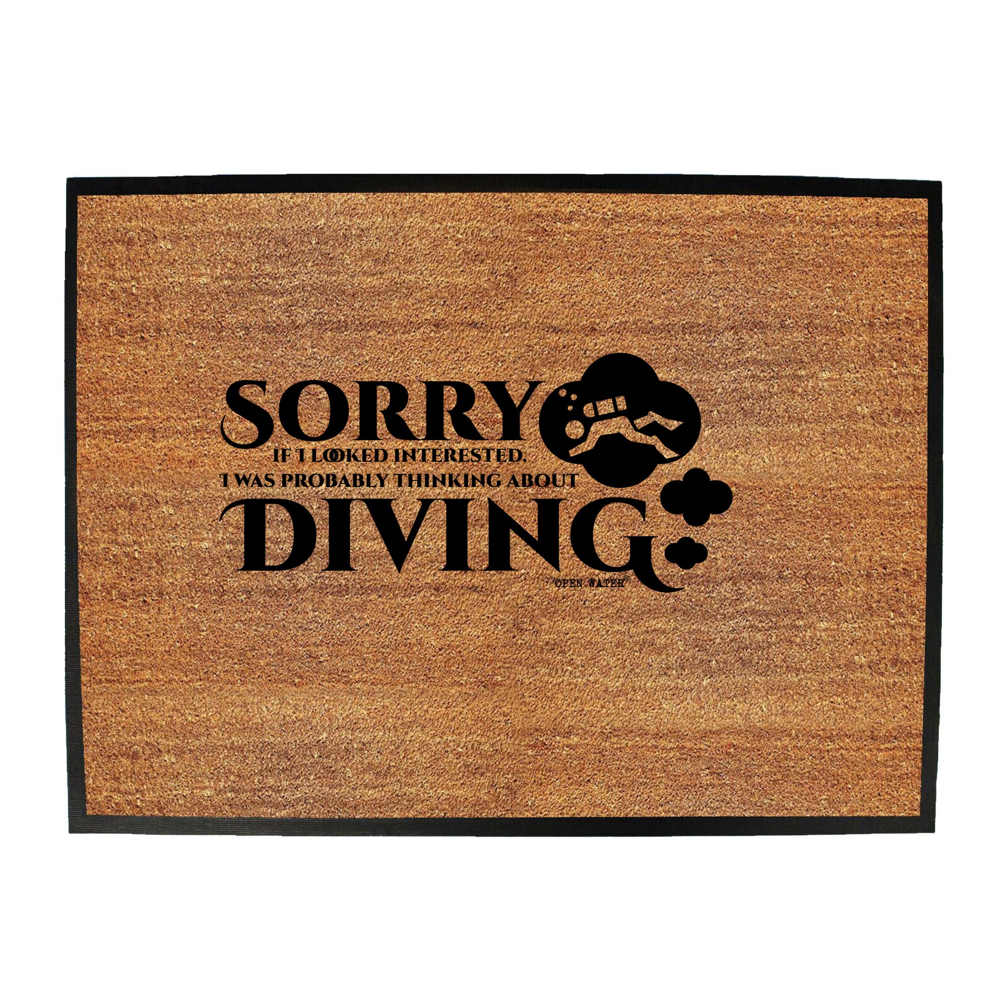Ow Sorry Diving - Funny Novelty Doormat