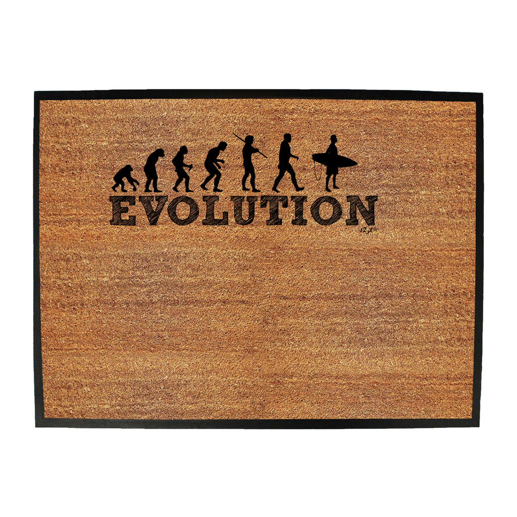 Evolution Surf - Funny Novelty Doormat