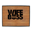 Wife Boss Mom - Funny Novelty Doormat