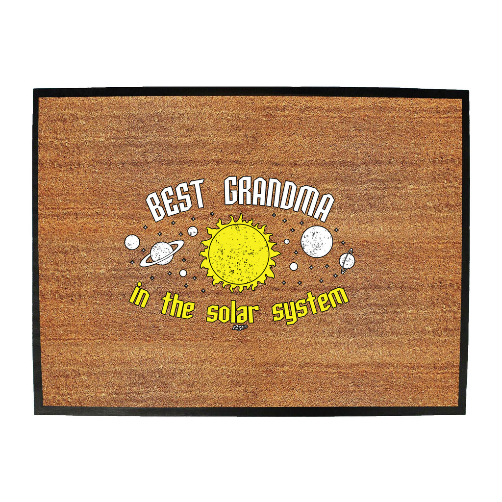 Best Grandma Solar System - Funny Novelty Doormat