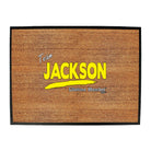 Jackson V1 Lifetime Member - Funny Novelty Doormat
