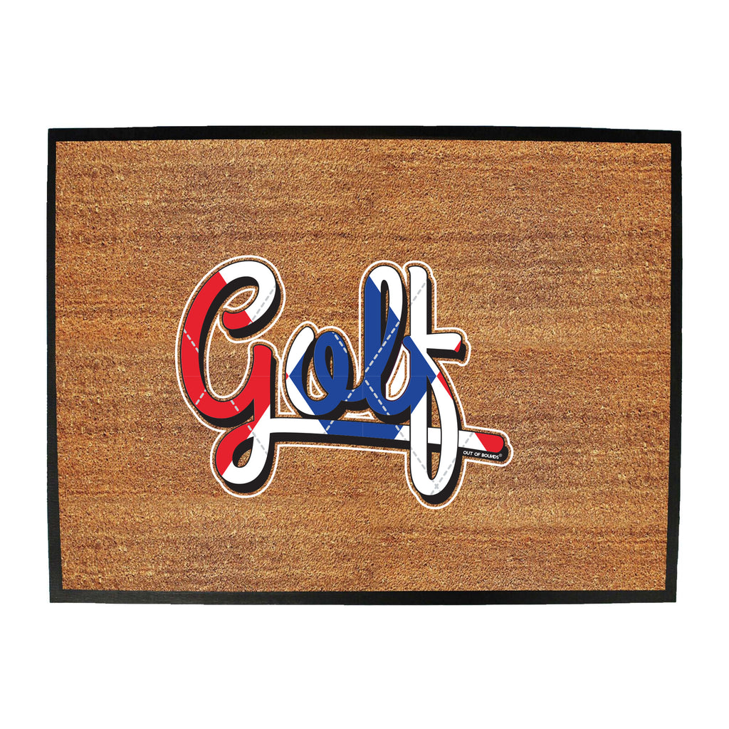 Oob Red White Blue Golf - Funny Novelty Doormat