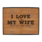 Love It When My Wife Lets Me Buy Another Guitar - Funny Novelty Doormat