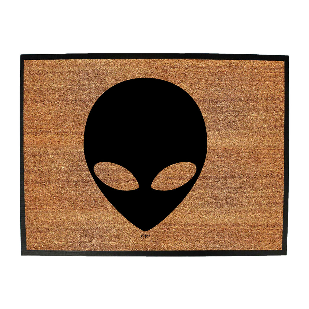 Alien Head White - Funny Novelty Doormat