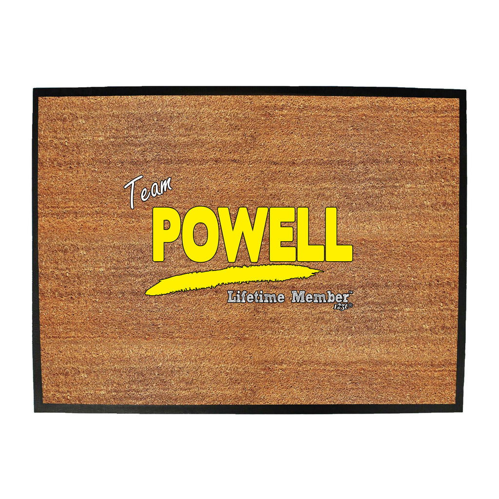 Powell V1 Lifetime Member - Funny Novelty Doormat