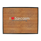 Love Sarcasm Punching - Funny Novelty Doormat
