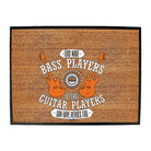 God Made Bass Players Guitar Music - Funny Novelty Doormat