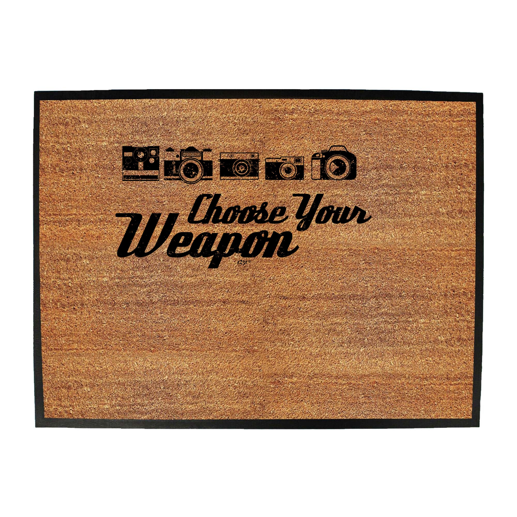 Photographer Choose Your Weapon - Funny Novelty Doormat