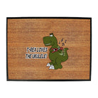 Trex Loves Ukulele Dinosaur - Funny Novelty Doormat